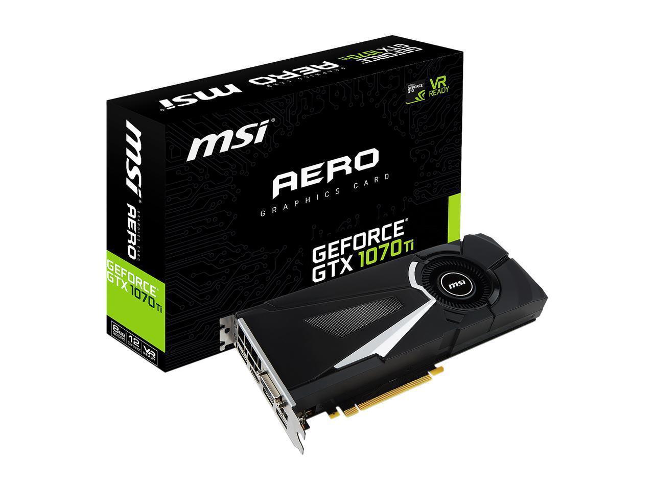 MSI Gaming GeForce GTX 1070 Ti 8GB GDRR5 256-bit HDCP Support DirectX ...