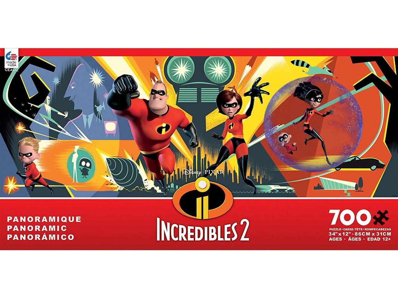 CEACO DISNEY PANORAMIC JIGSAW PUZZLE INCREDIBLES 2-700 PCS #2919-5 