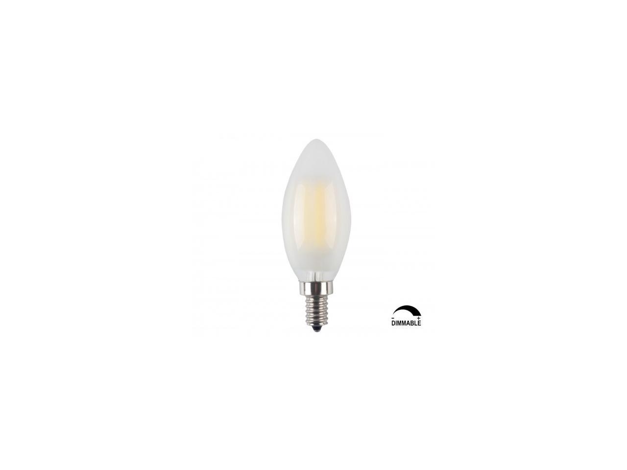 5pcs 2W 4W 6W LED COB Candelabra Bulb E12 Candle Light Lamp Bullet Flame Bulb 