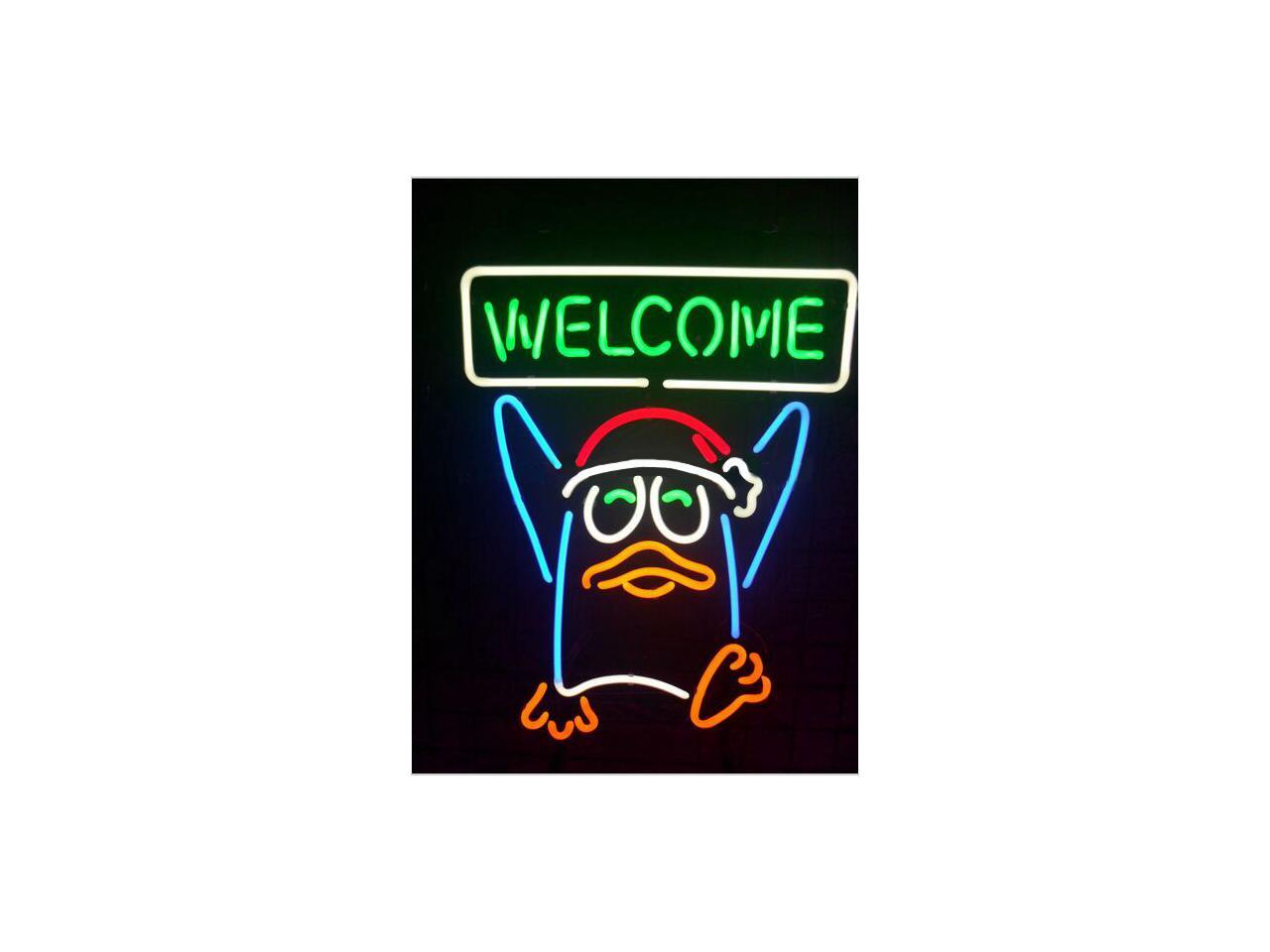 Fashion Neon Sign Penguin Neon Sign Handcrafted Real Glass Lamp
