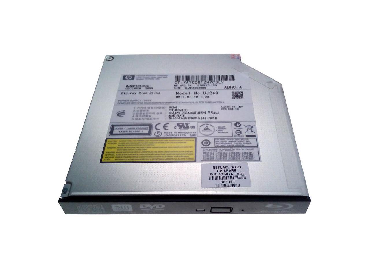 UJ240 Blu-ray Player BD-RE Burner Drive Lenovo ThinkPad SL410 SL510