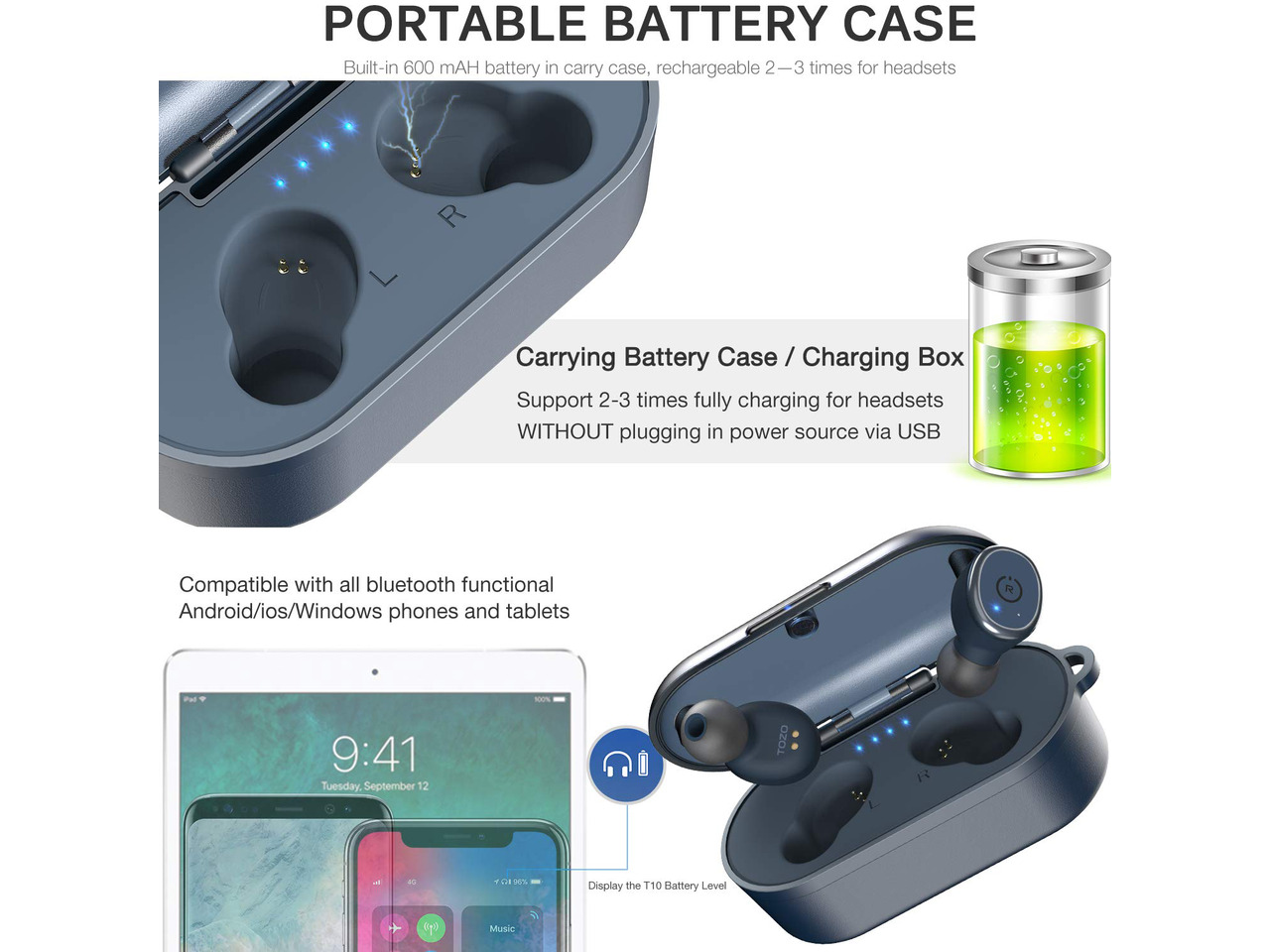 tozo bluetooth 5.0 earbuds