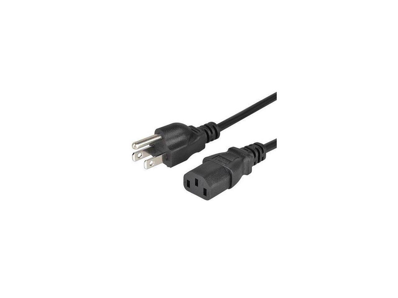 Three Prong Power AC Power Cord for Fat PS3 Systems And Computers by