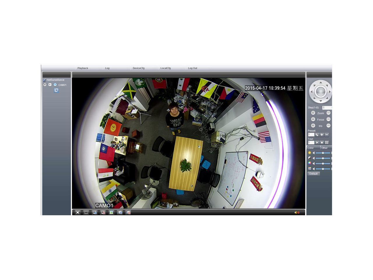 Outdoor/Indoor ONVIF 3MP 1080P 360Degree fisheye Panoramic Security Dome camera PoE/12VDC