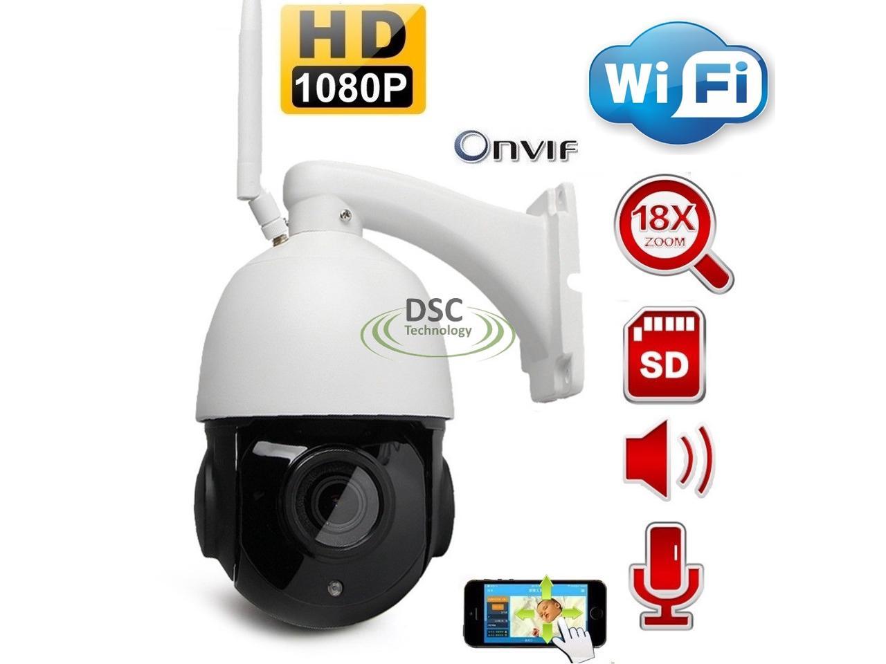 Smart IP Camera 2MP Speed Onvif Dome Network 1080P Home Security RJ45 Pan Tilt 
