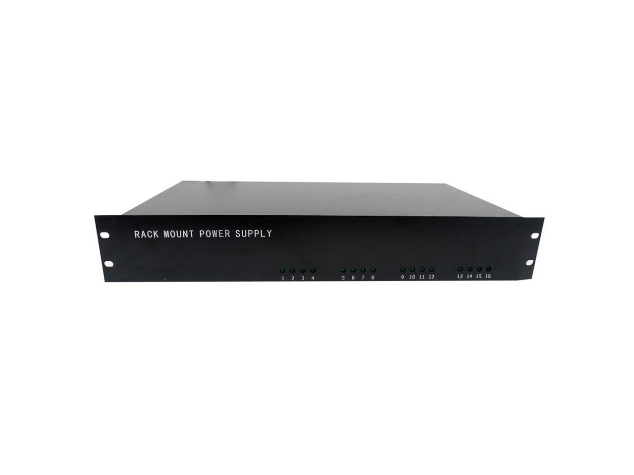 Rack Mount Power Supply 16 Channel 12V DC CCTV 13Amps Output 16ch