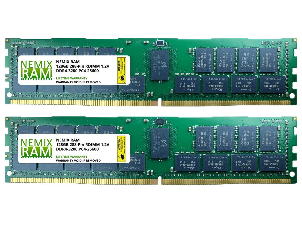 256GB Kit (2 x 128GB) DDR4-3200 PC4-25600 4Rx4 ECC Registered Memory