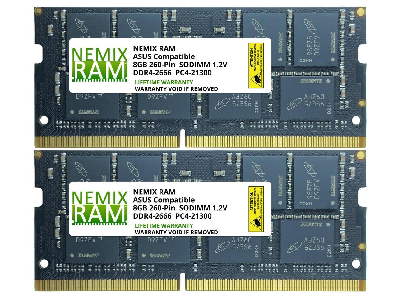 NEMIX RAM 16GB Kit (2 x 8GB) DDR4-2666 SODIMM 1Rx8 Memory for ASUS All-in-O  品質は非常に良い