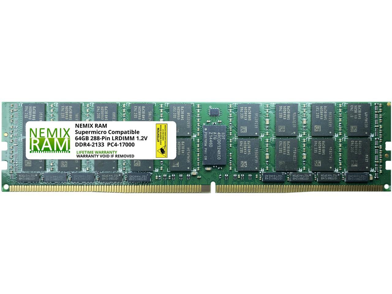 国内正規品 Supermicro MEM-DR464L-HL02-LR26 64GB DDR4 2666 LRDIMM