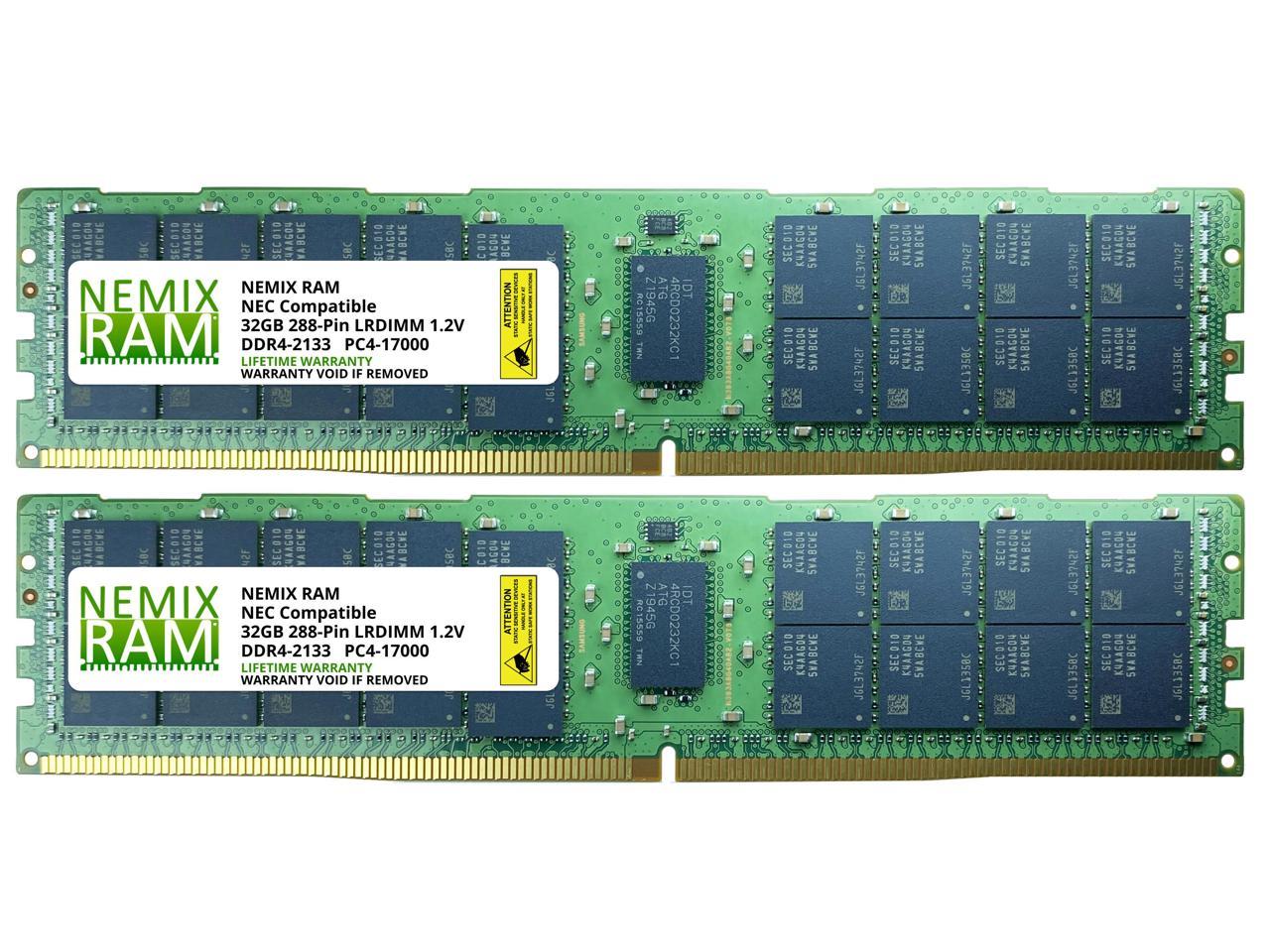 NEMIX RAM N8102-614F for NEC Express5800/R120f-2M 64GB (2x32GB) LRDIMM  Memory