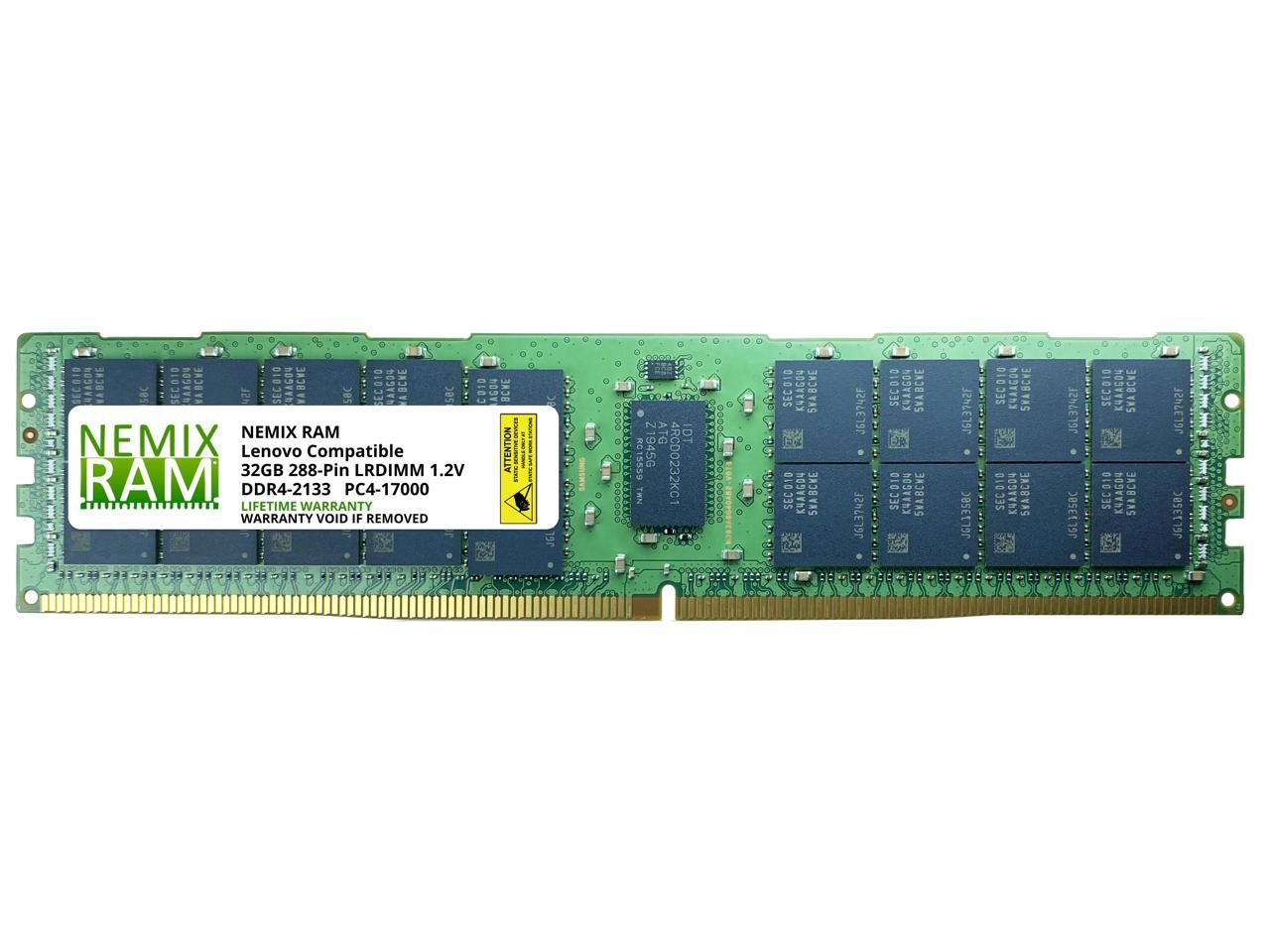 Lenovo 4X70G78059 32GB (1x32GB) DDR4 2133 (PC4 17000) ECC Load Reduced  LRDIMM compatible Memory RAM
