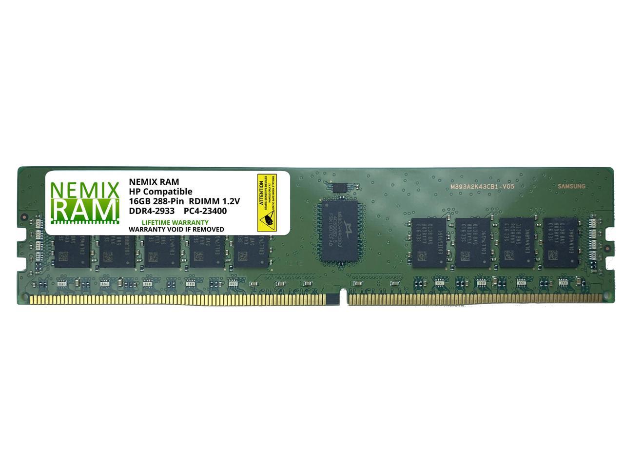 16GB RDIMM Memory for HP Z8 G4 Workstation DDR4-2933 by Nemix Ram 