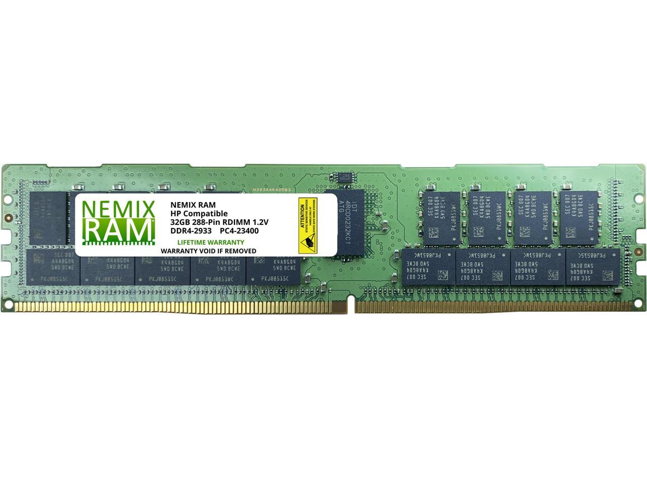 32GB RDIMM Memory for HP Z4 G4 Workstation DDR4-2933 by Nemix Ram 