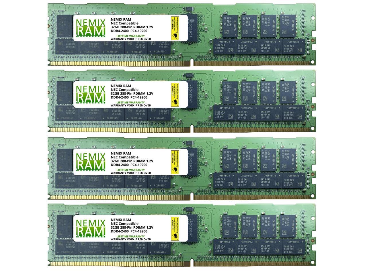可愛すぎるフェミニンデザイン♪ 128GB (4x32GB) DDR3-1333MHz PC3-10600 ECC RDIMM 4Rx4 1.35V  Registered Server Memory by NEMIX RAM