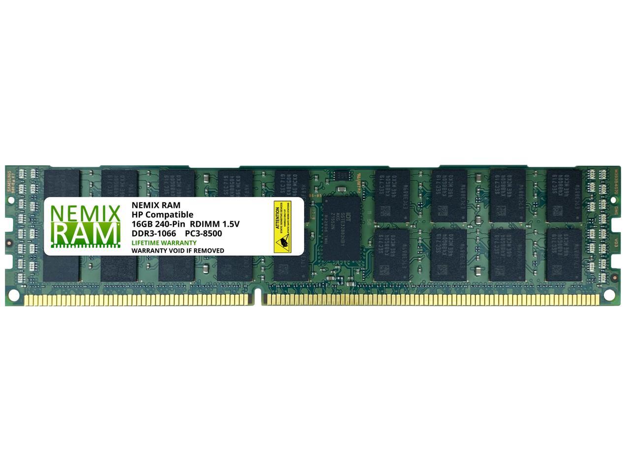 HP 501538-001 16GB PC3-8500R Memory Upgrade