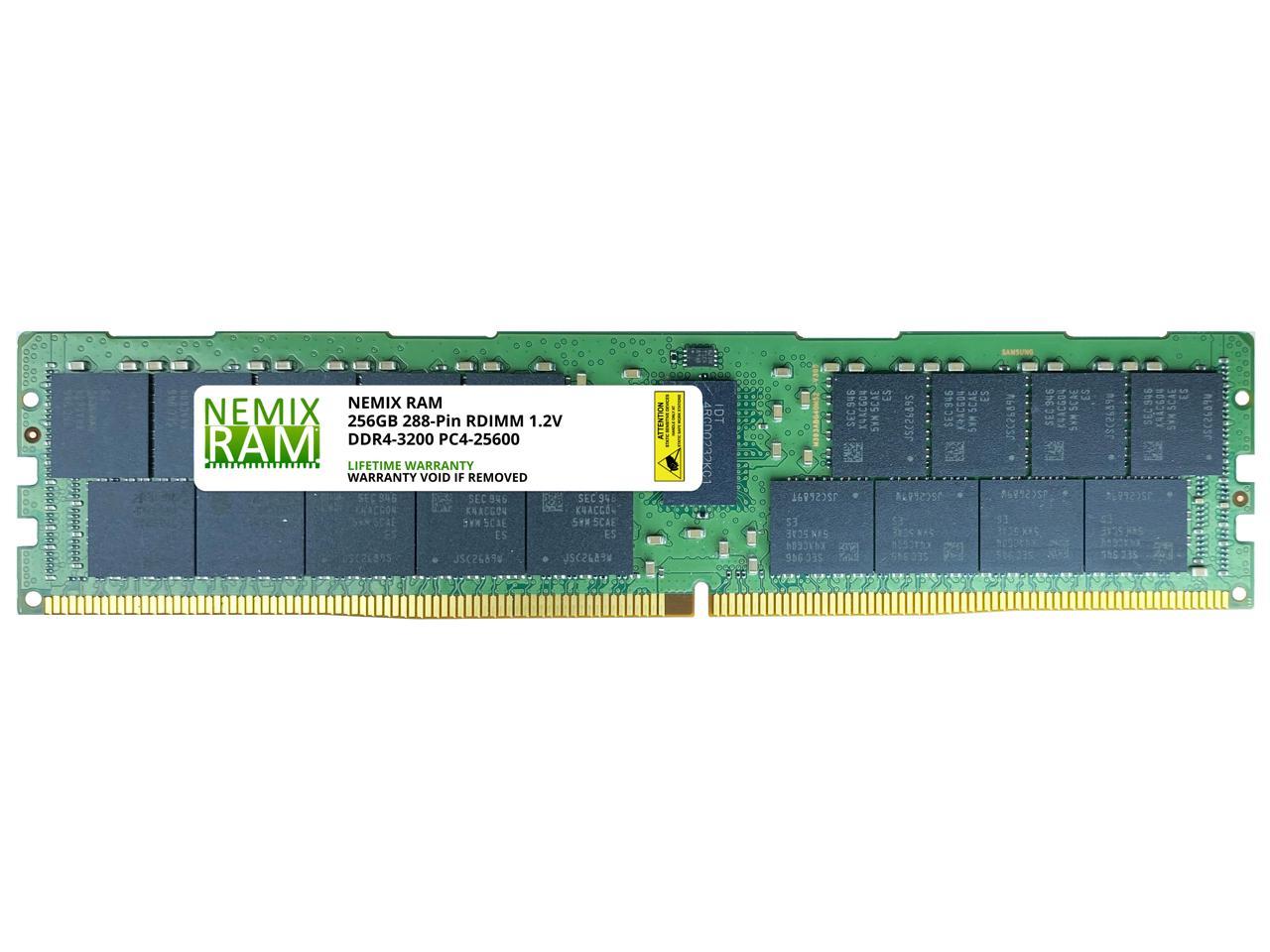 256GB DDR4-3200 PC4-25600 ECC Registered 8Rx4 Memory for  Servers/Workstations by NEMIX RAM - Newegg.com