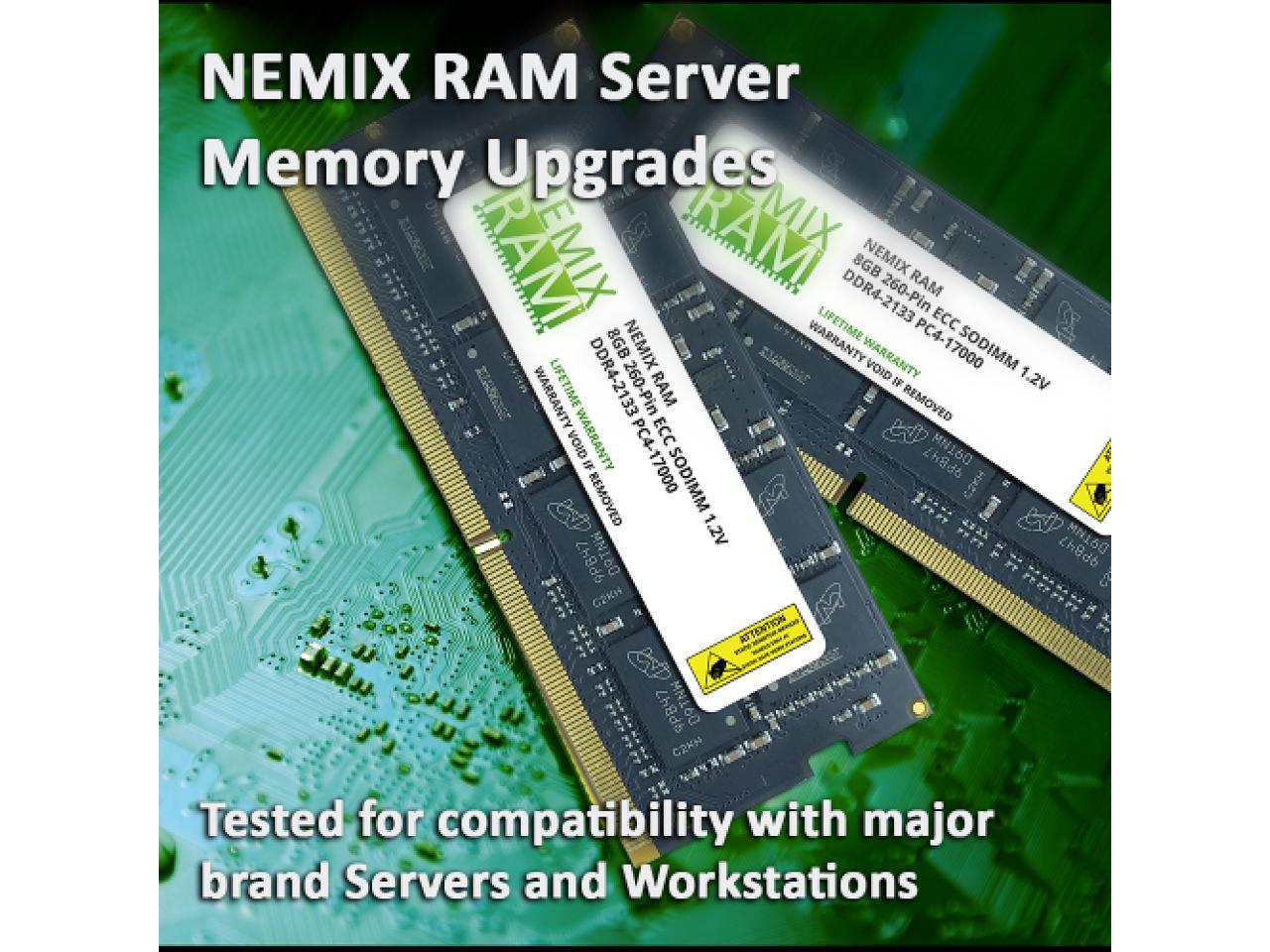 32GB Kit 2 x 16GB DDR4-2933 PC4-23400 ECC Sodimm 2Rx8 Memory by Nemix Ram