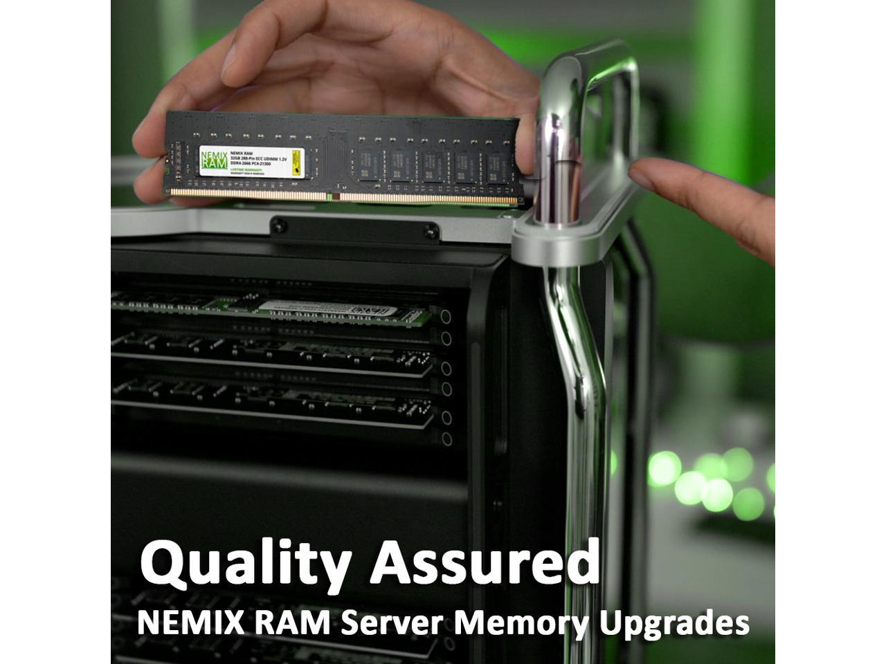 NEMIX RAM 64GB 2x32GB DDR4-3200 PC4-25600 2Rx8 ECC Unbuffered Memory