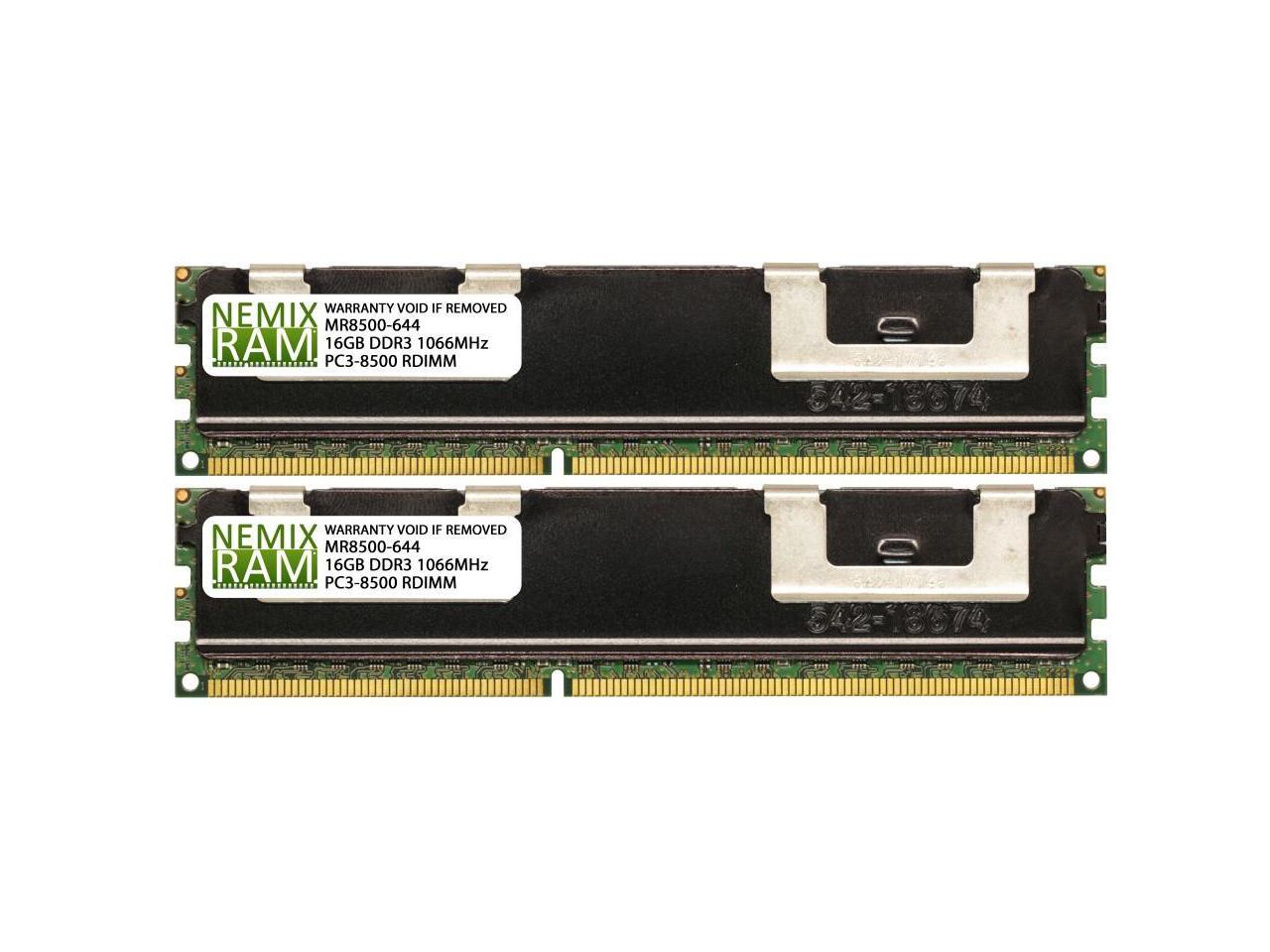 NEMIX RAM 32GB 2x16GB DDR3-1066 PC3-8500 4Rx4 ECC Registered Memory - Newegg.com