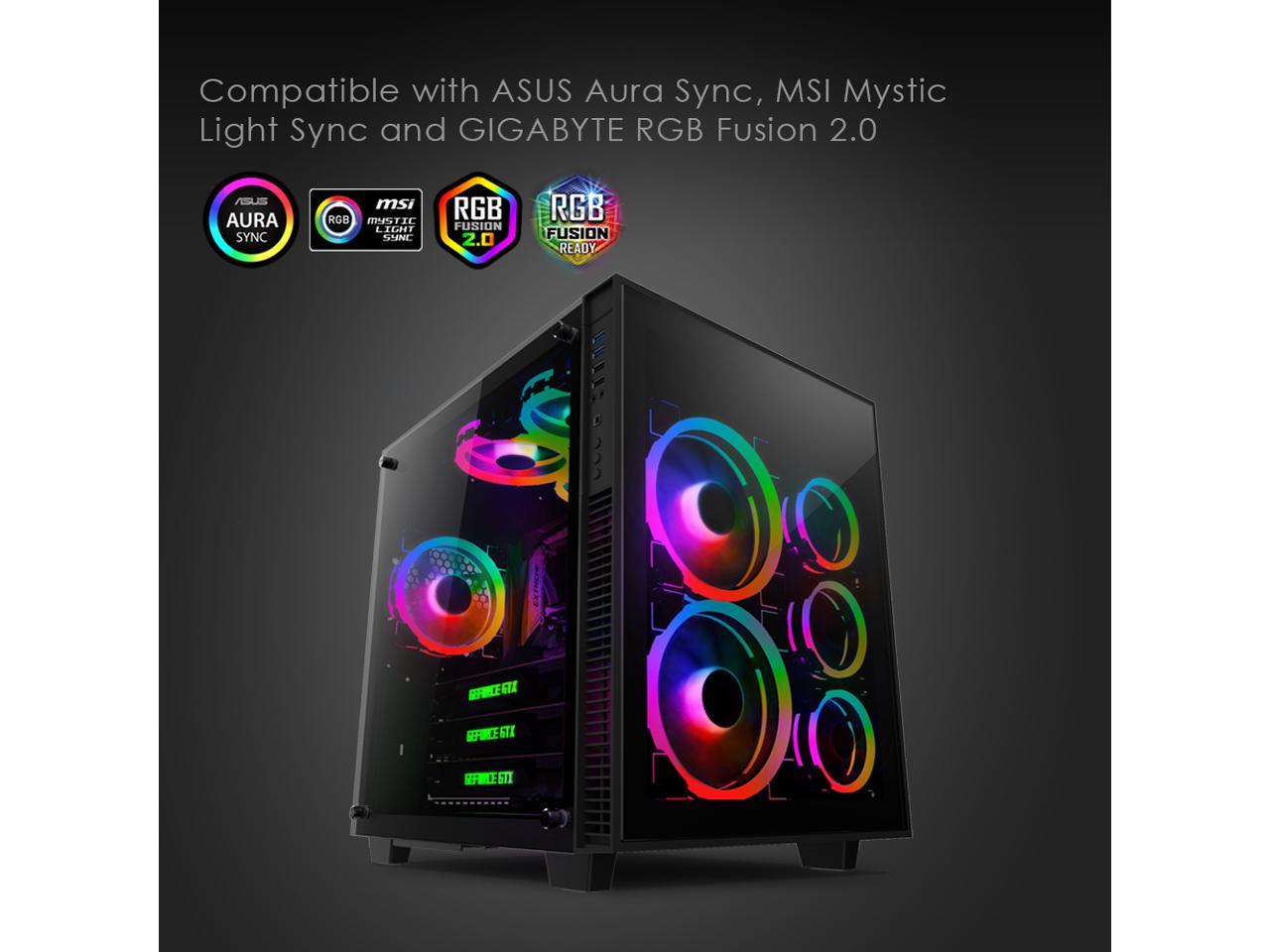 Как синхронизировать asus aura и msi mystic light