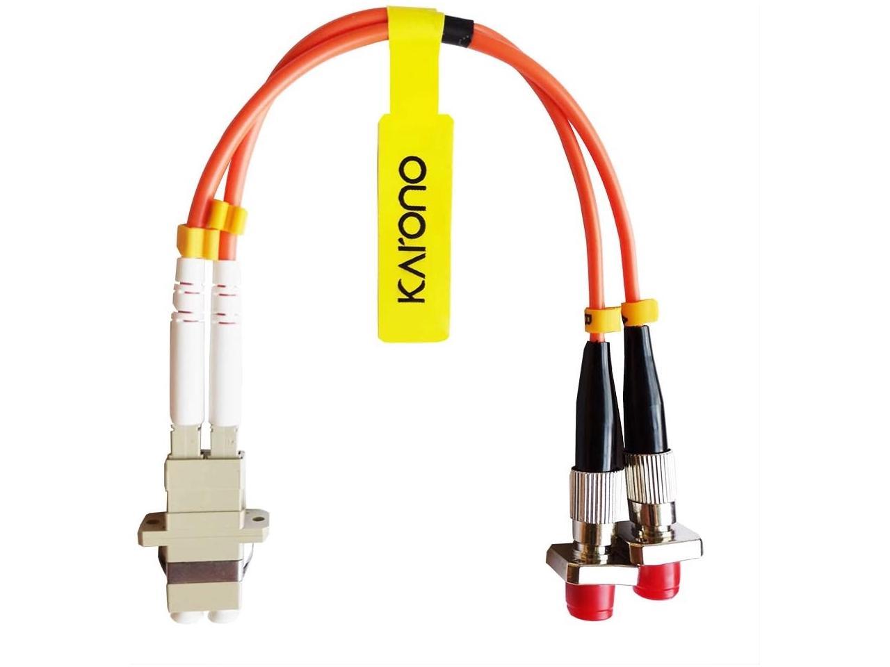 Hybrid Connector Coupler Converter Dongle Male & Female Mutual Transfer Singlemode 9/125 Simplex Fiber Optic Cable Karono LC to SC On-line Transfer Adapter Cable Fiber Optic Adapter 
