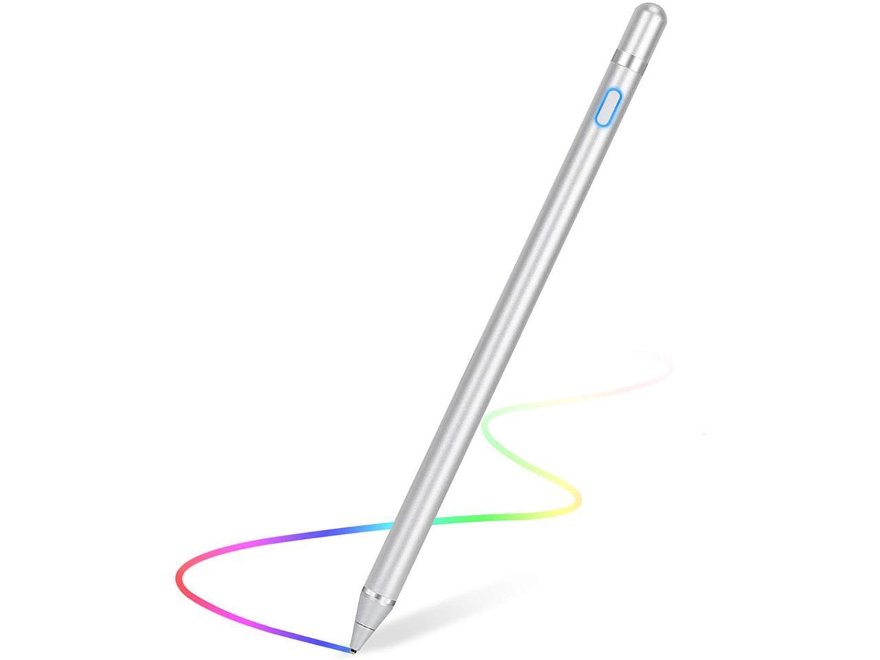 Stylus Pen for Touch Screens Active Digital Pencil 1.5mm Fine Tip Smart Pen Rechargeable Drawing Stylus Compatible with iPhone iPad Mini/Air Smartphones & Tablets by BAGEYI White