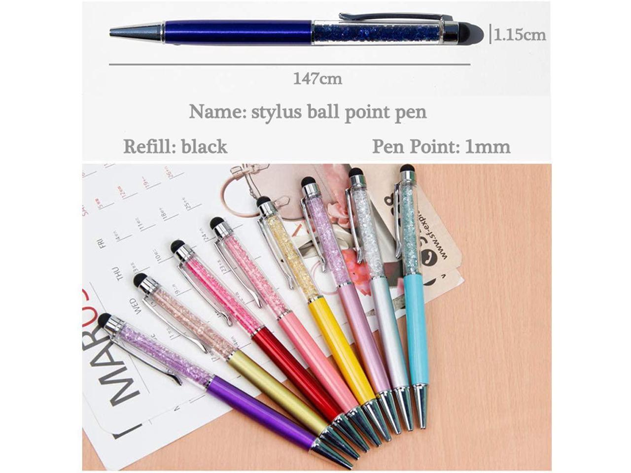 1 Stylus Touch Screen Pen Tablet Pen Crystal Rhinestone Write Ball Point Pen