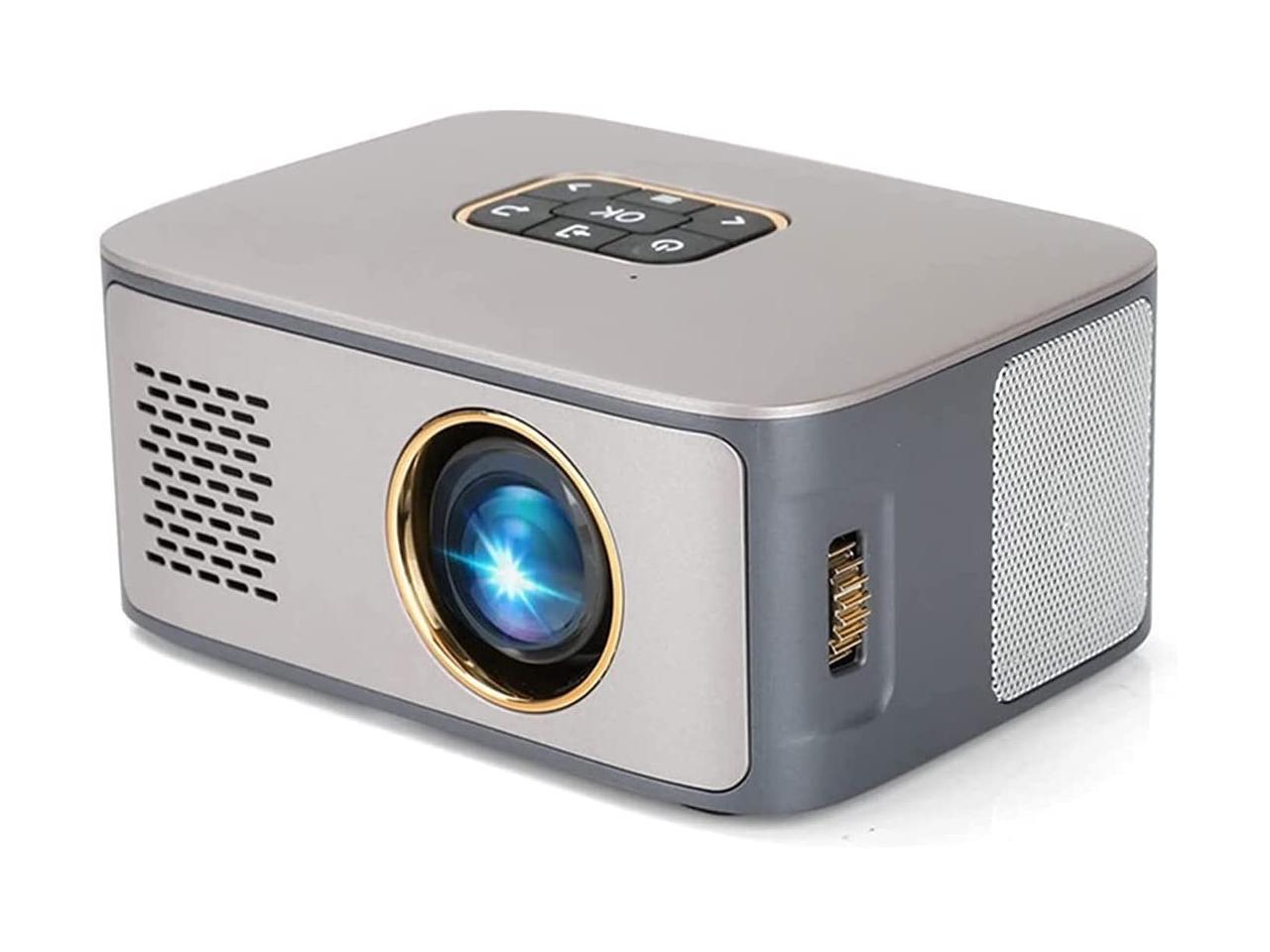 Portable Projector Support 1080P 1500LMs 3D HD LCD Display Home Projector Home Cinema Movie Video Theater Office Beamer Sync Screen White