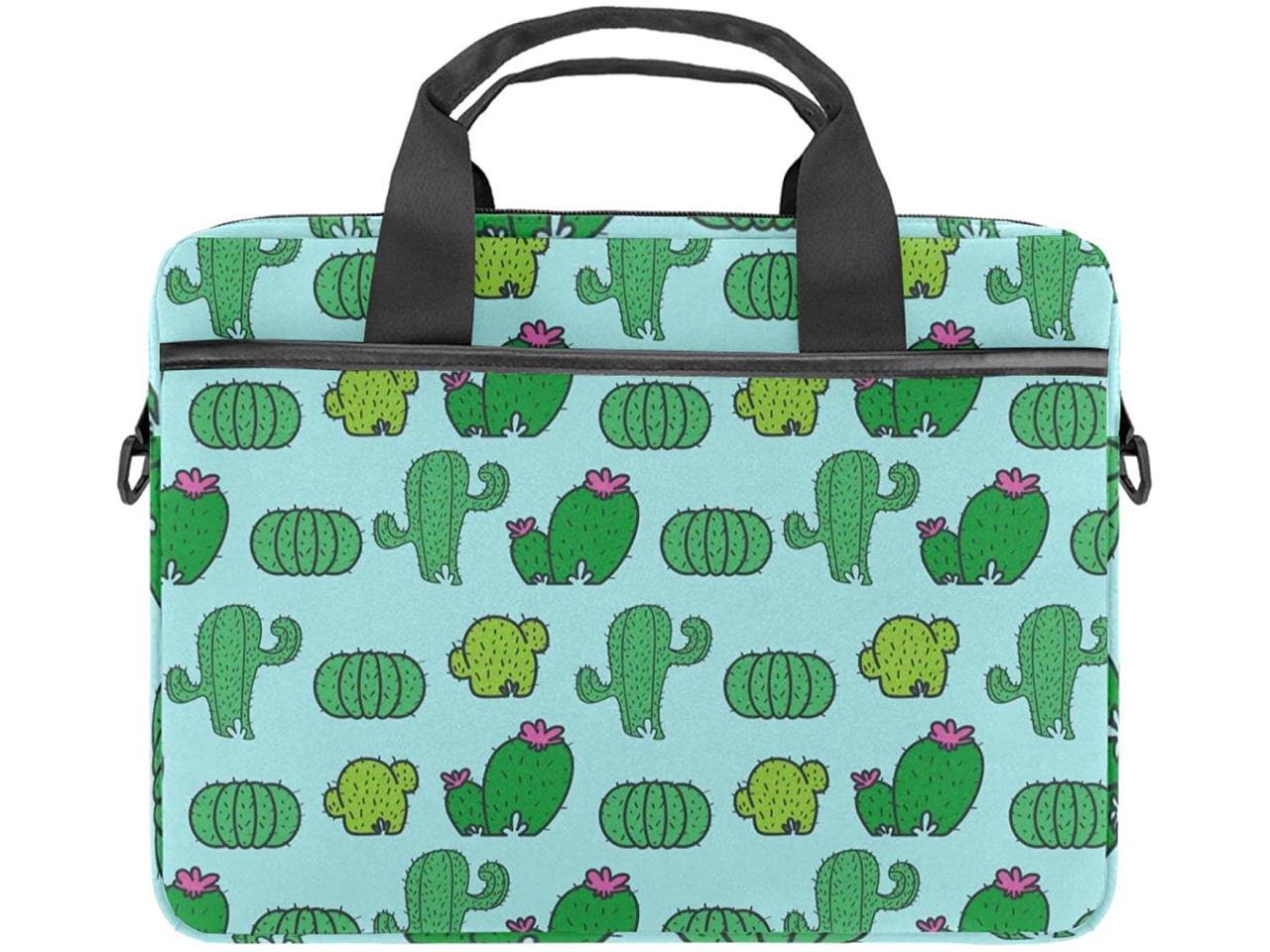 Great to Outdoor Activities Laptop Bag Briefcase Shoulder Bag Cactus Flowers 15.6 Inch Tote Bag Laptop Messenger Shoulder Bag Case Notebook Bag 