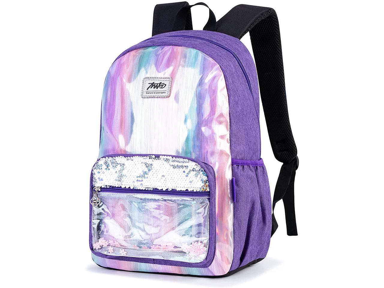 clear sequin backpack