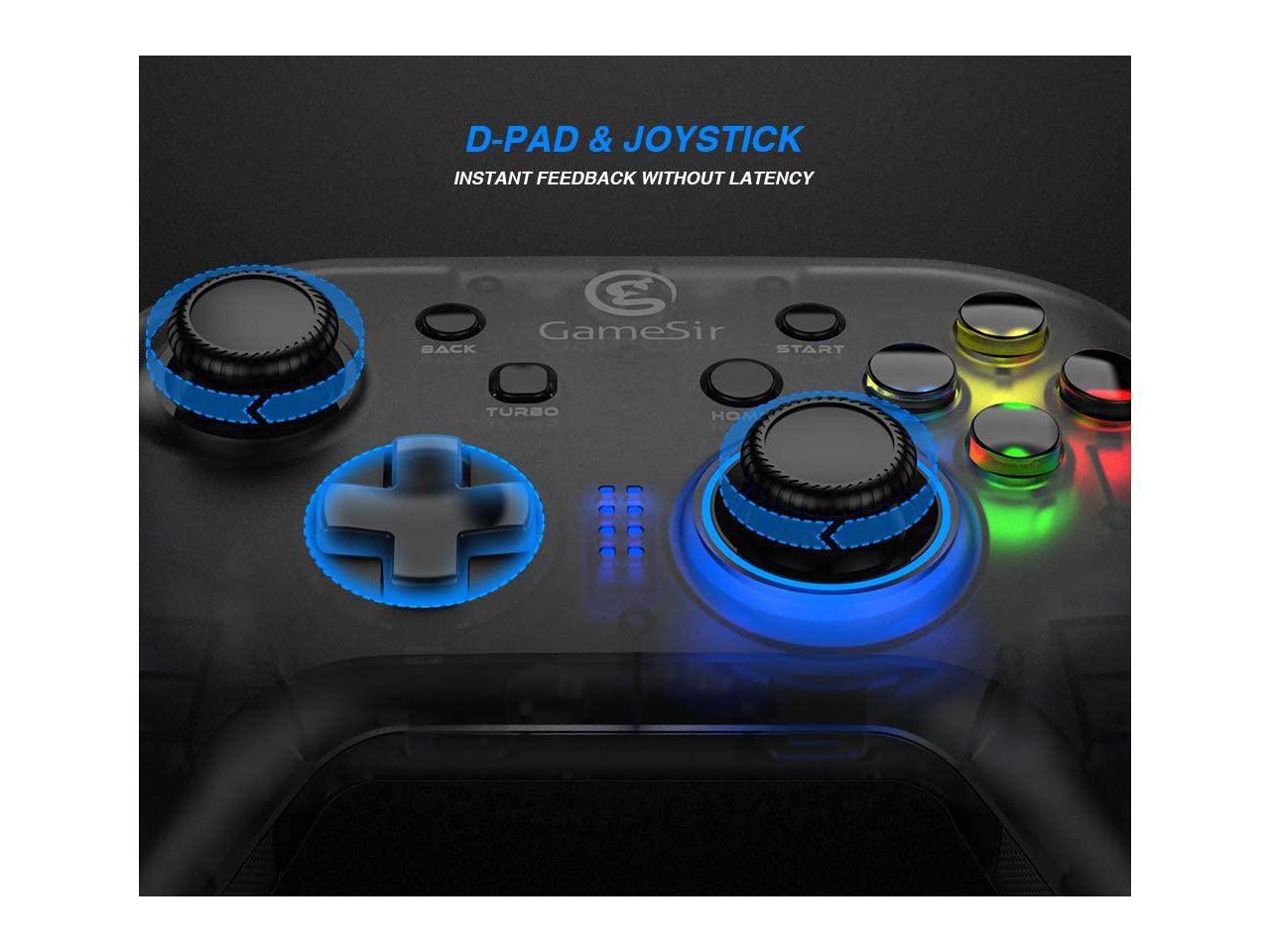 GameSir T4W PC Controller Wired Game Controller for Windows 10/8.1/8/7 Dual Shock Game Gamepad, USB Gamepad with LED Backlight Joystick Vibration Feedback, Semi-Transparent Design Newegg.com