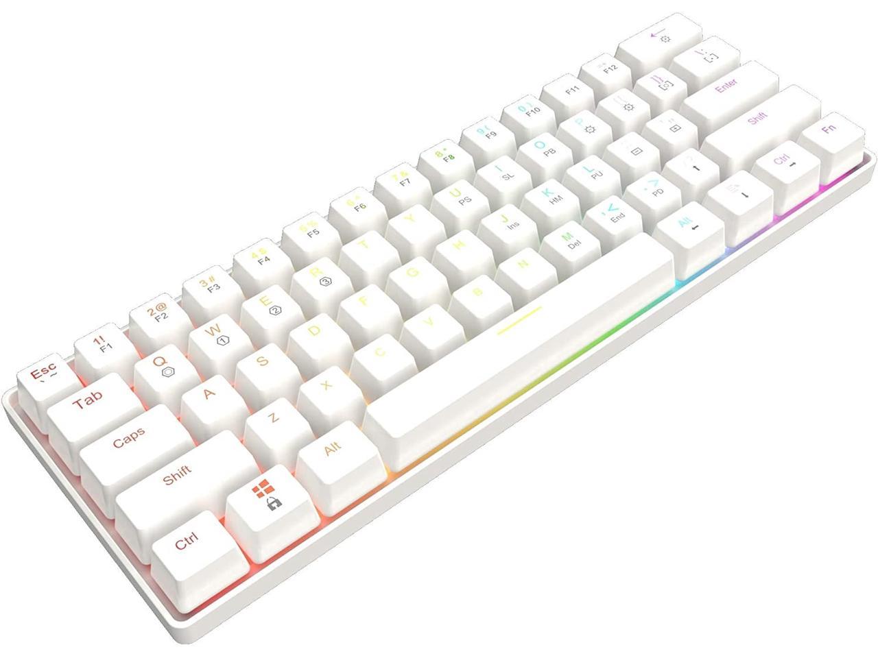 gk61 mechanical gaming keyboard white