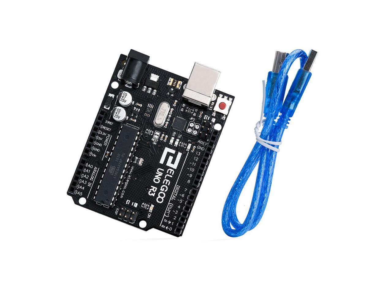 Elegoo Uno R3 Board Atmega328p Atmega16u2 With Usb Cable Compatible With Arduino Ide Projects 5683