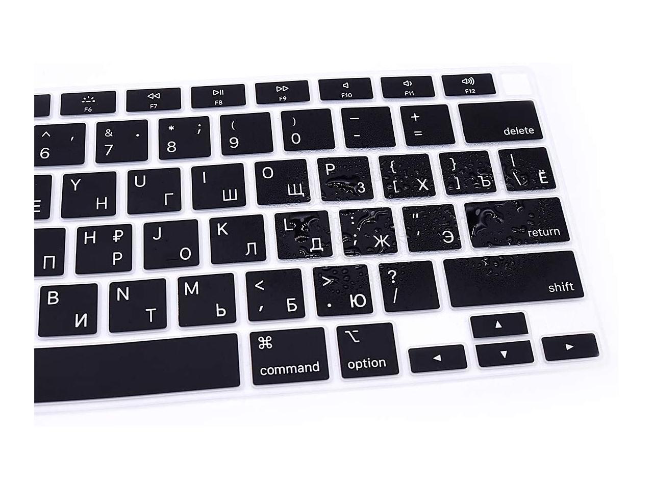 WYGCH Russian Language Keyboard Cover A2179 Silicone Protective Skin Keyboard Protector for