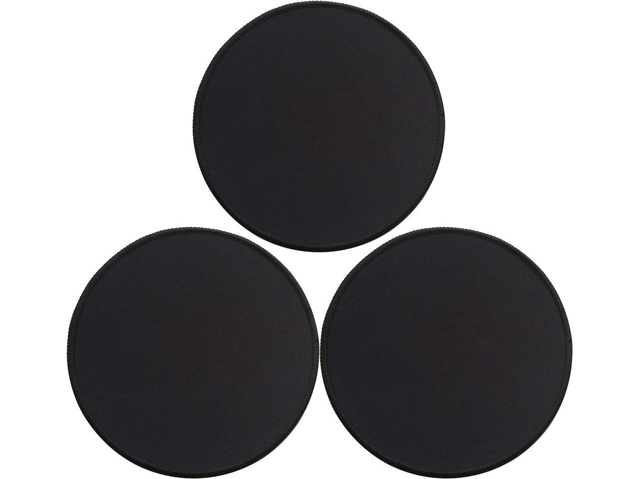 Gimnor 3 Pack Round Mouse Pads with Stitched Edges, Single Circular Mouse  Pad Mat, Non-Slip Rubber Base Mousepad for All Types of Mouse Laptop  Computer PC 7.87 x 7.87 inches Black - Newegg.com