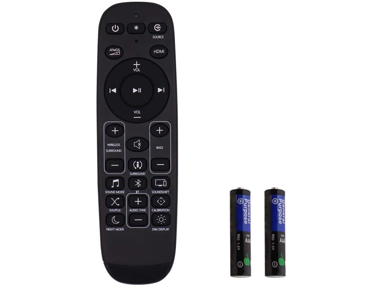 Remote Control with Battery for JBL Bar 2.0 - All-in-One Soundbar,JBL BAR  2.1 Sound Bar, JBL BAR 3.1 Sound Bar, JBL BAR 5.1 Sound Bar, JBL BAR 9.1  Sound Bar - Newegg.com