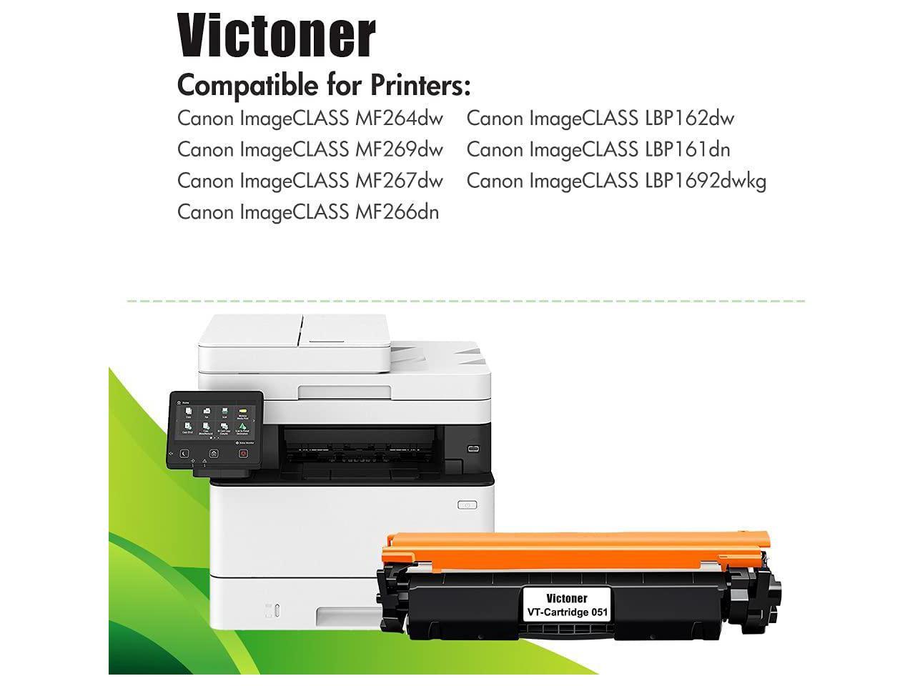 VICTONER Compatible Toner Cartridge Replacement for Canon 051 051H ...