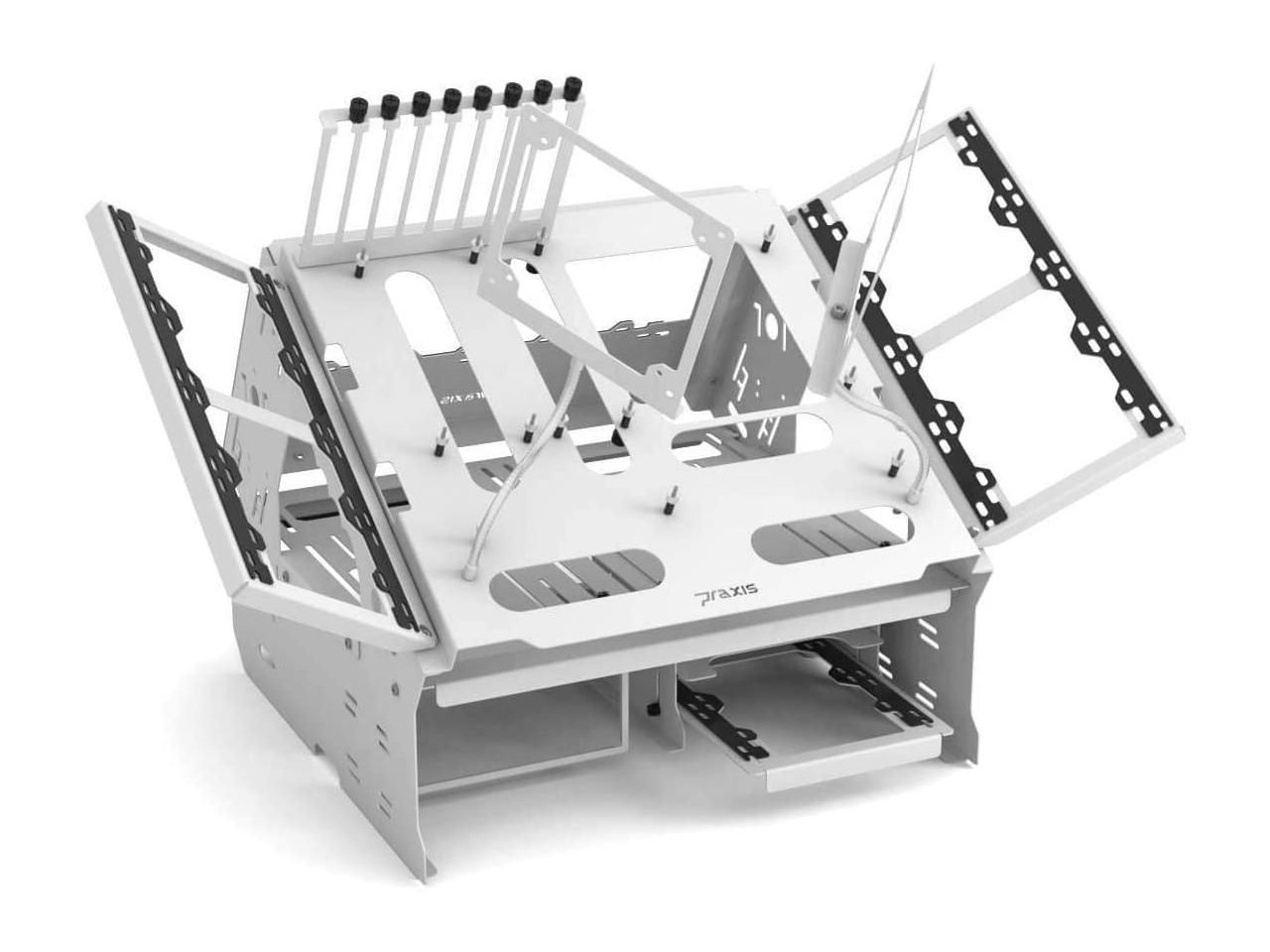Praxis WetbenchSX Open Air Computer Test Bench Complete Angled Edition - White - Newegg.com