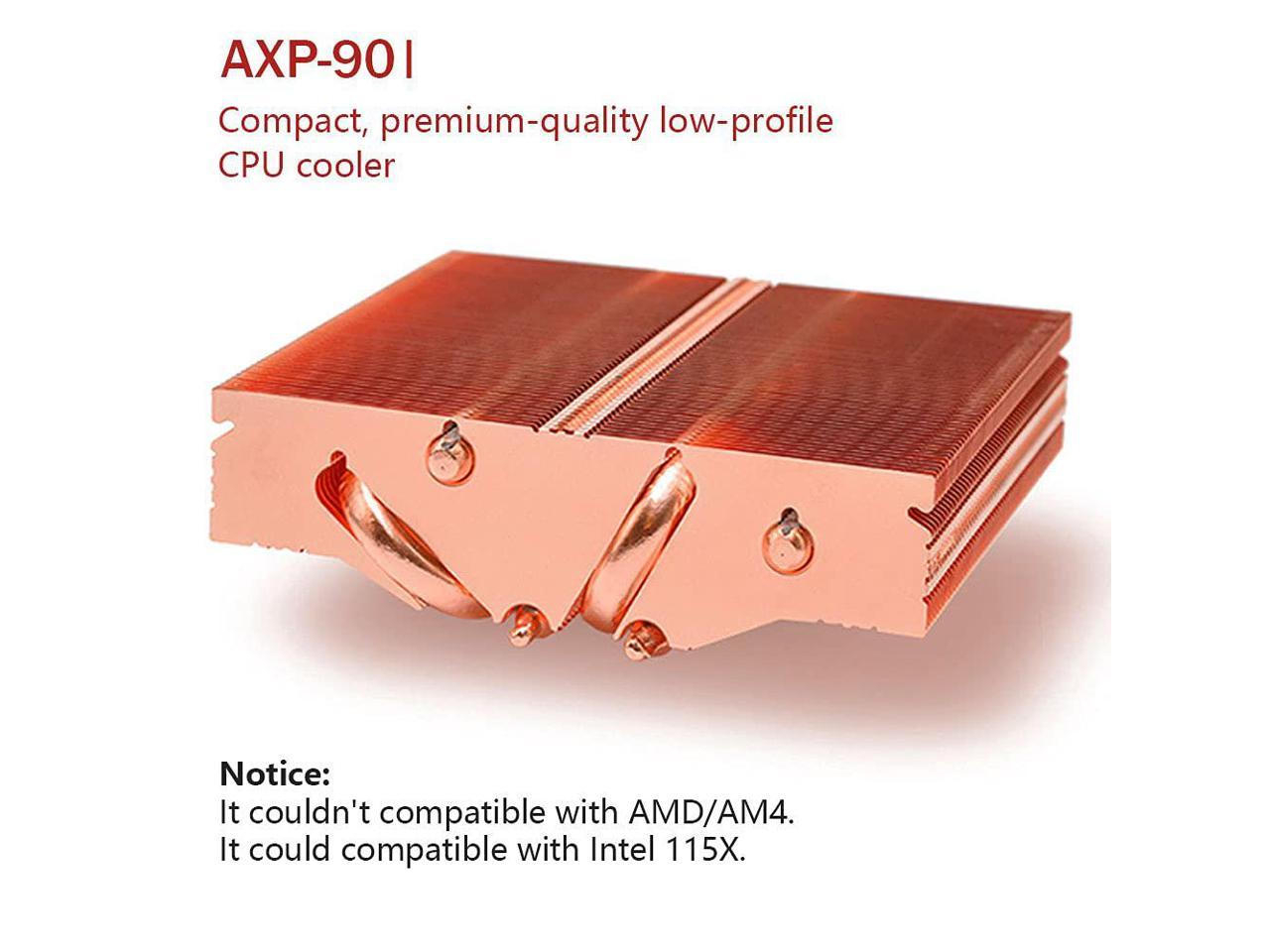 42.58CFM Air Cooling Thermalright AXP-90R Co Low Profile CPU Cooler Pure Copper 47mm Height Quiet 92mm PWM Fan Compatible with AMD AM4 