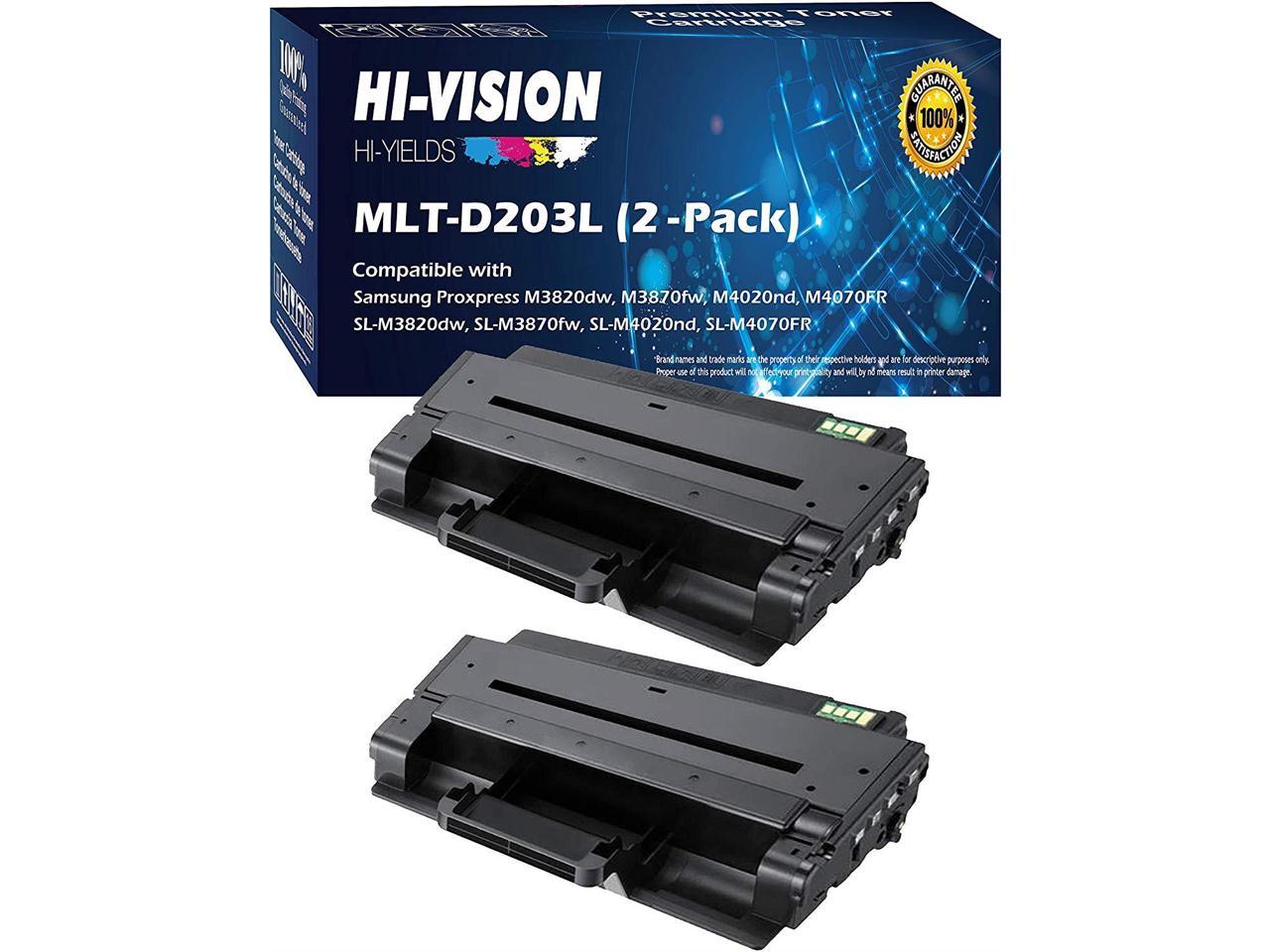 Torrent katje zakdoek HI-Vision Compatible MLT-D203L / XAA High Yield Laser Toner Cartridge for  Samsung ProXpress M3320ND, M3370FD, SL-M3820DW, M3870FW, M4020ND, M4070FR  Printer (203L, Black 2 Pack) - Newegg.com