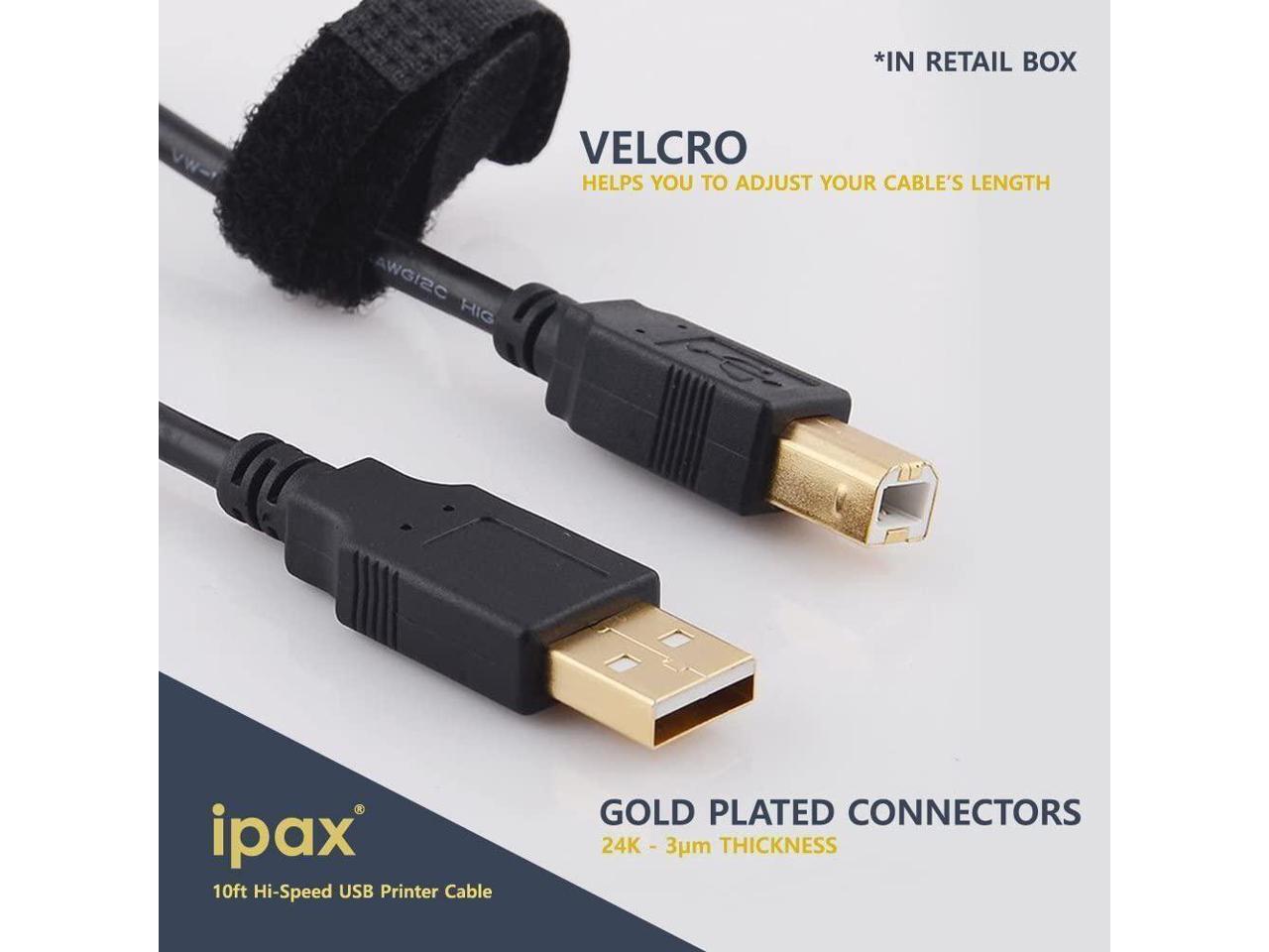 OMNIHIL 15 Feet Long High Speed USB 2.0 Cable Compatible with Canon PIXMA G1200 OMNIHIL 15 Feet Long High Speed USB 2.0 Cable Compatible with Canon PIXMA G1200