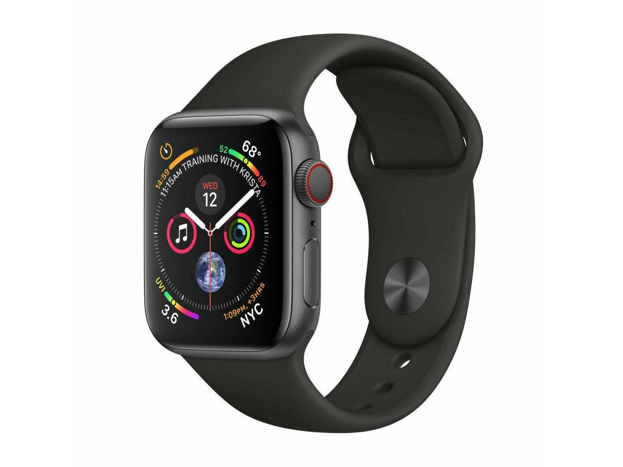 Смарт часы apple watch s6 44mm space gray aluminum case with black sport band обзор