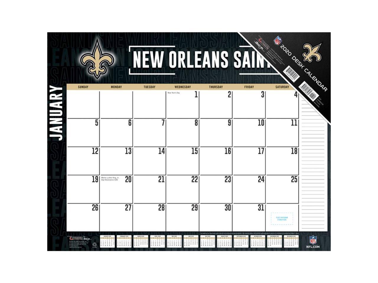 new-orleans-saints-2020-calendar-newegg