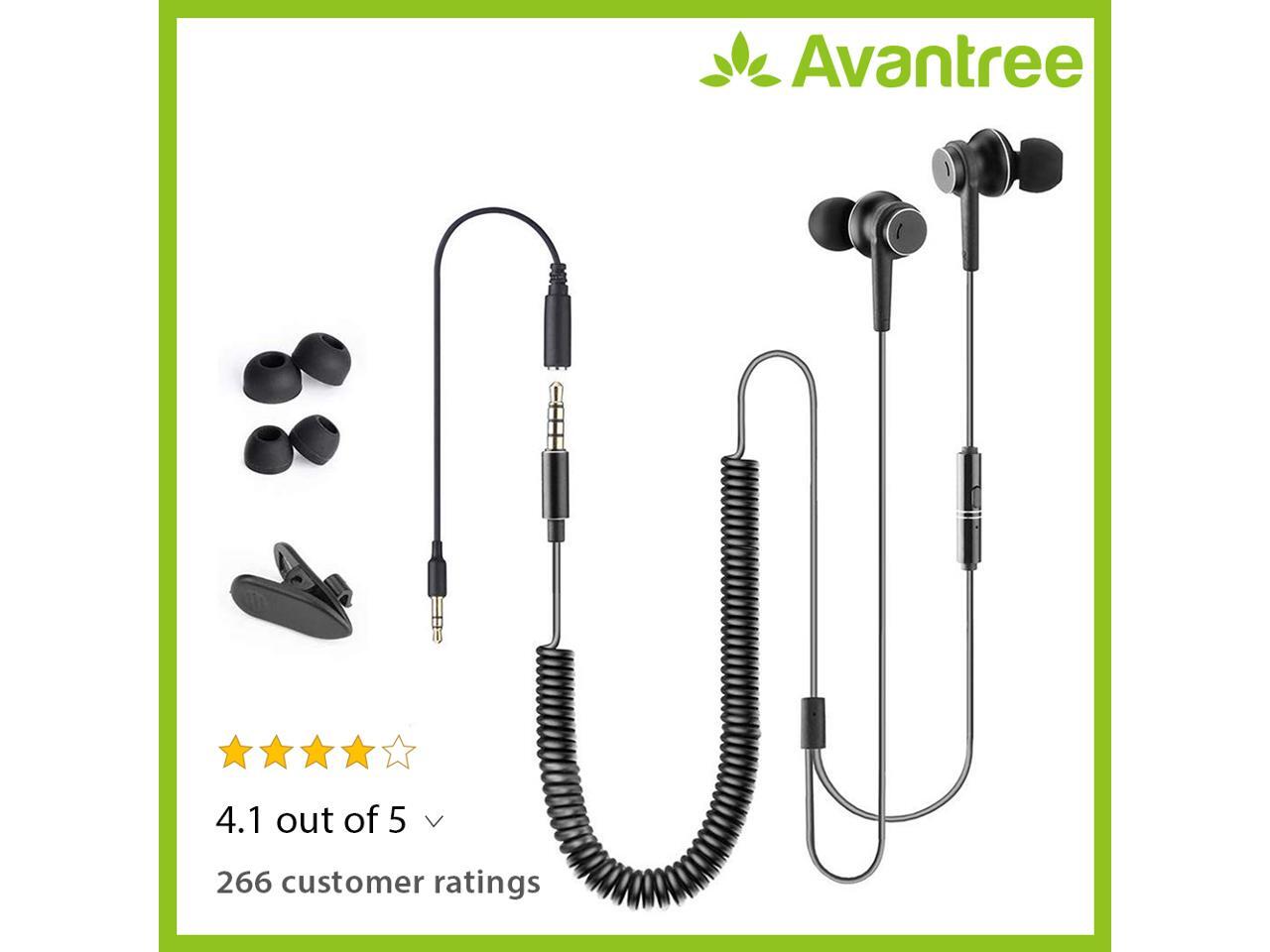 wired headphones for tv with long cord