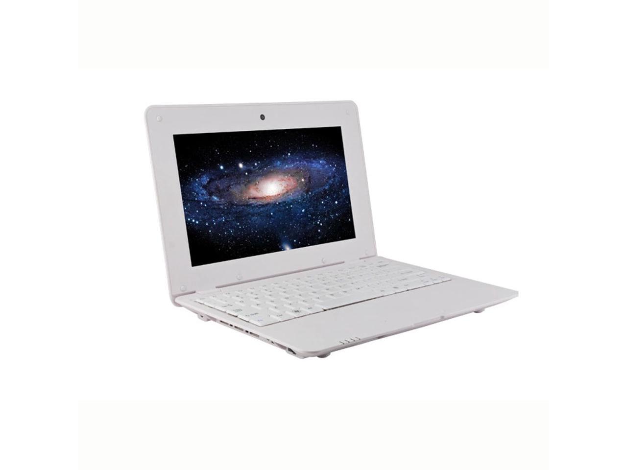 Ultra Slim 7 Inch Android Netbook Mini Laptop WIFI Android 4.4 1.5GHz 512MB  Memory 4G Hard Disk Tablet PC,White Color