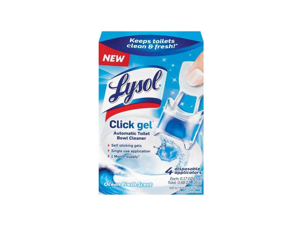 Click Gel Automatic Toilet Bowl Cleaner Ocean Fresh 0.17 oz 4/Box