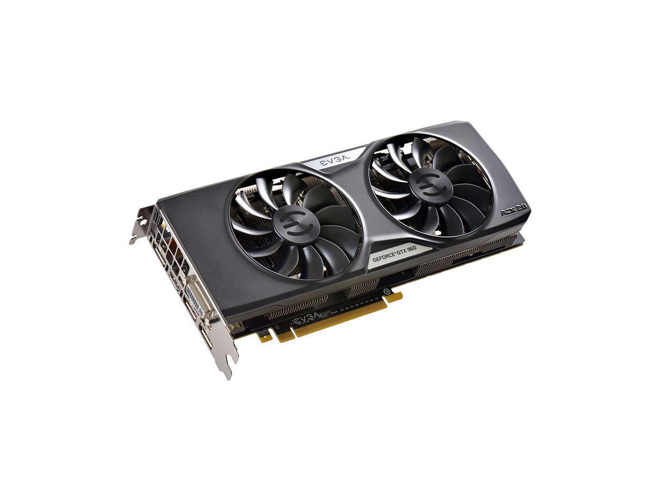 Refurbished Evga Geforce Gtx 960 2gb Ssc Gaming Acx 2 0 Whisper Silent Cooling Graphics Card 02g P4 2966 Kr Newegg Com