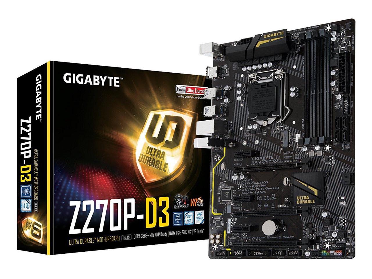 Z270p d3 gigabyte не видит 6 карт