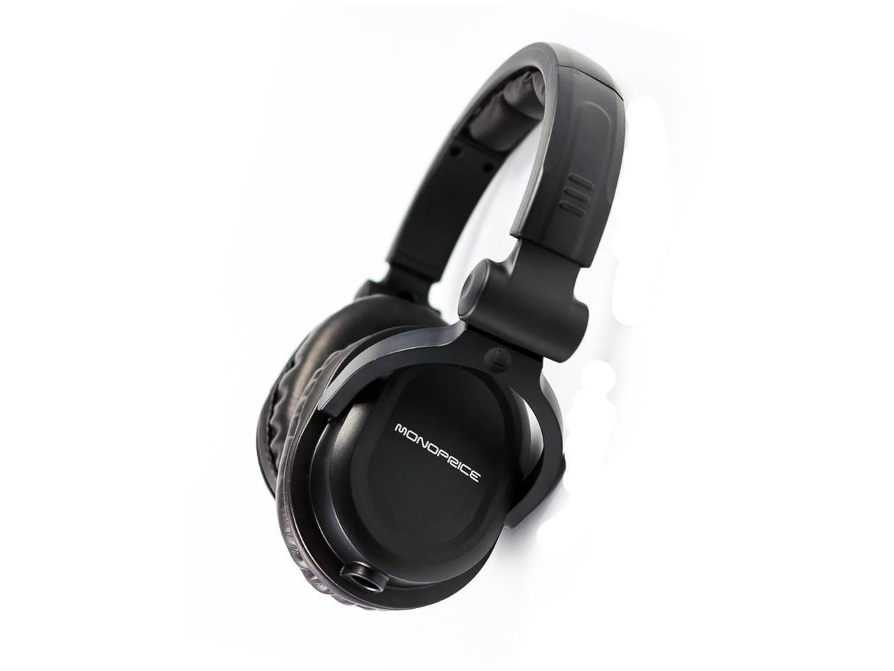Monoprice Premium HiFi DJ Style OvertheEar Pro Headphones With A