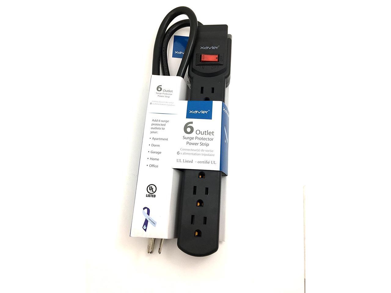 Surge Protector 6 Outlets 4 feet cord 150 Joules Clamping Voltage 330V